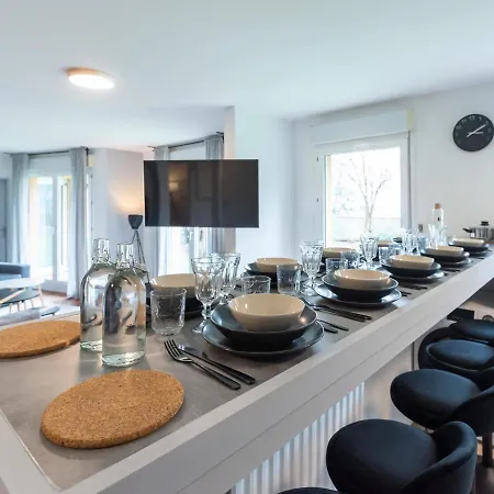 Le Phenix - Hypercentre 16 Personnes Garage Gratuit Wifi Jardin Barbecue Proche Parc Tete D'or Lejlighed